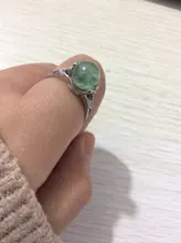 Anillos de piedra Natural giratorio para mujer, anillos de cristal ajustables, hechos a mano, regalos para fiesta de cumpleaños, venta al por mayor
