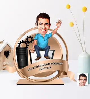 Personalized The Year 'S Best Bay Computer Engineer Caricature OF 3D Wooden Trinket Plaque Reliable Quality Cost Effective gift
Personalized The Year 'S Best Bay Computer Engineer Caricature OF 3D Wooden Trinket Plaque Reliable Quality Cost Effective gift