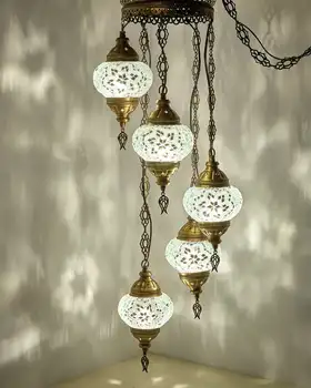 White Color Turkish Handmade 5 ball mosaic chandelier, mosaic floor lamp, mosaic lamp, Turkish lamp
White Color Turkish Handmade 5 ball mosaic chandelier, mosaic floor lamp, mosaic lamp, Turkish lamp