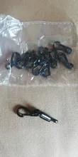 12 Uds Mini SF de aleación de mosquetones Clips diminutos de resorte mosquetones de gancho para mochila Camping botella utilizando llaveros Accesorios