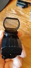 Mira telescópica de 20mm para caza, óptica holográfica de punto rojo, reflejo de mira, 4 retículas, mira táctica, colimador