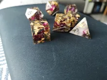 Molde artístico de resina epoxi para decoración, hoja de oro brillante de lujo, rellenos de lámina dorada, materiales dorados, joyas de decoración, herramienta de fabricación