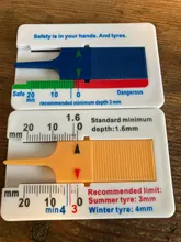 Accesorios para automóvil coche profundidad del dibujo del neumático Depthometer medidor de pinza de la motocicleta neumático de camión tráiler de medida herramienta de reparación