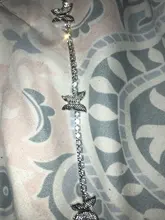 Caraquet-tobillera de mariposa de cristal con diamantes para mujer, pulsera de tobillo con cadena ostentosa de diamantes de imitación, joyería para playa y pies descalzos para mujer 2021