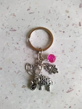 Llavero étnico Tribal para mujer, llavero con forma de elefante, regalo bohemio único, joyería de loto, 1 ud.