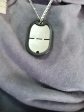 Placa de identificación de perro militar para hombre, silenciador de silicona, etiqueta de goma, negra, 2/4 Uds.