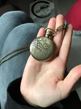 Reloj de bolsillo de cuarzo con movimiento de engranaje hueco, colgante de bronce Steampunk antiguo, regalo con reloj de bolsillo con cadena Fob, regalo para niños