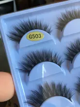 Multipack 3D Pelo de visón suave pesta?as postizas hechas a mano esponjosas pesta?as largas herramientas de maquillaje de ojos naturales Ojo de imitación las pesta?as 5 pares