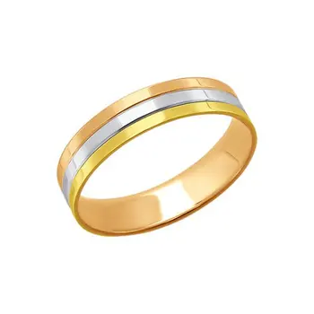 Sokolov wedding ring in combined gold with diamond face, fashion jewelry, 585, women's/men's, male/female, wedding rings
Sokolov wedding ring in combined gold with diamond face, fashion jewelry, 585, women's/men's, male/female, wedding rings