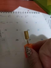 Uds oro de carburo de tungsteno de corte de Metal de uñas taladro eléctrico de reemplazar poco manicura quitar Gel herramienta SAXDJ1-10