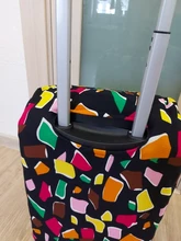 Wehyah-funda de equipaje elástica, accesorios de viaje, estampado a rayas, antipolvo, 18 -20, funda protectora sólida ZY133