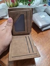 Cartera corta de cuero para hombre, monedero de Color sólido, Estilo Vintage, famosas, carteras masculinas