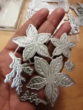 Plantilla de grabado en relieve para álbum de recortes, troqueles de corte de Metal con plumas, para manualidades de tarjetas, hechos a mano