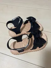 Zapatos de verano para niños, sandalias de princesa para niñas pequeñas, zapatos transpirables suaves con lazo