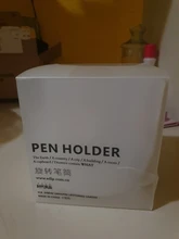 MINKYS-organizador multifuncional de 3 rejillas, soporte de escritorio para lápiz giratorio de 360 grados, gran capacidad, caja de lápices para Colegio, papelería