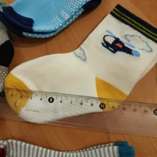 Calcetines náuticos antideslizantes de algodón para niños, calcetín de corte bajo para chico, con empuñaduras de goma, para las cuatro estaciones, de 0 a 6 años, 6 par/lote