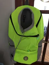 Doble hombro portátil de viaje mochila al aire libre bolsa de transporte perro mascota frente perro bolsa de malla de mochila de la cabeza, suministros para mascotas