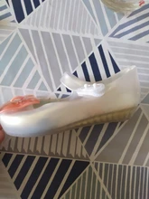 Disney-sandalias de gelatina de sirena para niñas, zapatos transpirables no deslizantes de alta calidad para verano, Melissa