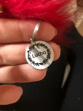 Etiquetas de identificación personalizadas para perros y gatos, colgante con nombre, dirección, Collar