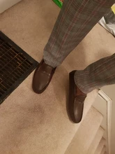 Mocasines de cuero para hombre, zapatos planos cómodos sin cordones, de marca, informales, para verano, 2021