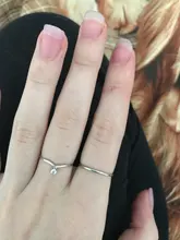 MANGOSKY-Anillo de titanio fino para dedo, anillo de oro de 1MM, 1 Uds., venta al por mayor