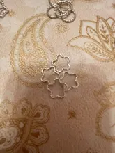 50 Uds 16,5mm estrella de oro anillas, conectores de anillos partidos adornos de artesanía de bricolaje espaciador perlas para joyería encontrar hacer