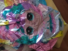 Lol Surprise-juguetes de cumpleaños para niños y niñas, decoración de fiesta de cumpleaños, globo de fondo, 6 uds.