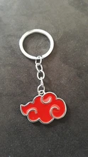 Llavero símbolo Konoha Akatsuki Nube Roja llaveros Anime baratija llavero
