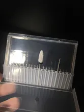 Caja de almacenamiento clara de 10/20/30 ranuras acrílicas para broca de uñas, contenedor con soporte para limas, accesorios para uñas