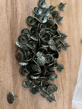 Tapicería de latón antiguo, caja de vino de regalo, joyería para uñas, tachuela decorativa para sofá, pasador, accesorios para uñas, 100 Uds.