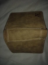 Hombres cartera billetera de cuero Slim Hipster de piel de vaca de tarjeta de crédito/portadores de identificación de monederos de negocios billetera plegable