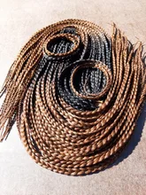 VERVES trenzas de ganchillo 24 pulgadas caja trenza 22 raíces/paquete Ombre extensión de pelo trenzado sintético fibra de calor trenzado a granel rosa, negro