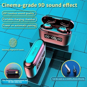 3500mAh LED Bluetooth 5.1 Wireless Earphones Headphones Earbuds TWS Touch Control Sport Headset Noise Cancel Earphone Headphone
3500mAh LED Bluetooth 5.1 Wireless Earphones Headphones Earbuds TWS Touch Control Sport Headset Noise Cancel Earphone Headphone