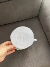 Bolsas de malla con cremallera para lavado de ropa interior, organizador de lavandería, gris