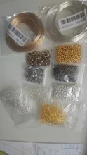 Lote de 100 unidades de cuentas de alambre de acero con memoria de 0,6mm, accesorios para fabricación de pulseras
