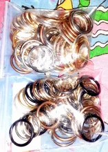 Lote de anillos abiertos de 3-20mm, 50-200 unids/lote, conectores de anillos partidos de oro rosa para DIY, joyería, accesorios Diy