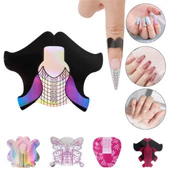 TP Stiletto Nail Extension Forms Stickers for Gel Acrylic Tips Extension Professional Nails System Builder Guide Stencil Design
TP Stiletto Nail Extension Forms Stickers for Gel Acrylic Tips Extension Professional Nails System Builder Guide Stencil Design