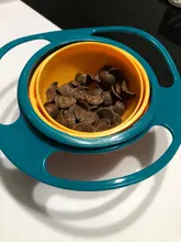 Tazón universal tipo Gyro a prueba de derrames para niños, plato giratorio infantil con diseño, práctico con rotación de 360 grados, platos de alimentación sólidos