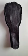 Bolso Negro para ukelele de 21 pulgadas, funda suave, mochila de un solo hombro, acolchado, 55,5x20cm