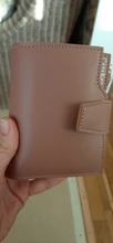Cartera corta de Color liso con cremallera para mujer, monedero pequeño de cuero, Mini cartera de mano con cierre