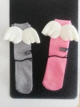 Angelwing-Calcetines de algodón hasta la rodilla para niñas pequeñas, medias cortas de Color sólido caramelo para verano y otoño