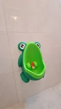 Orinal de entrenamiento con forma de rana para niños, juguete urinario de entrenamiento para niños, soporte para colocar en pared, urinario Vertical
