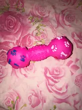 1 Uds. De perro mascota colorido, juguete para gato, cachorro, sonido de lunares, chirriante, goma de juguete, mancuerna, juguete divertido para masticar para perros