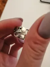 Foxanry-anillos de plata de ley 925 para mujer, cadena creativa de moda, borla, Planeta, Vintage, Punk, joyería para fiesta, regalos