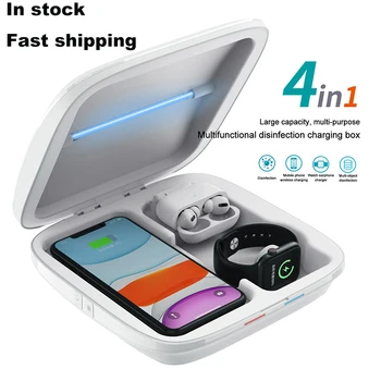 4 IN 1 5V Wireless Type C Charger UV Sterilizer Disinfection Box Multifunctional Household Sterilizater Box For phone Mask watch
4 IN 1 5V Wireless Type C Charger UV Sterilizer Disinfection Box Multifunctional Household Sterilizater Box For phone Mask watch