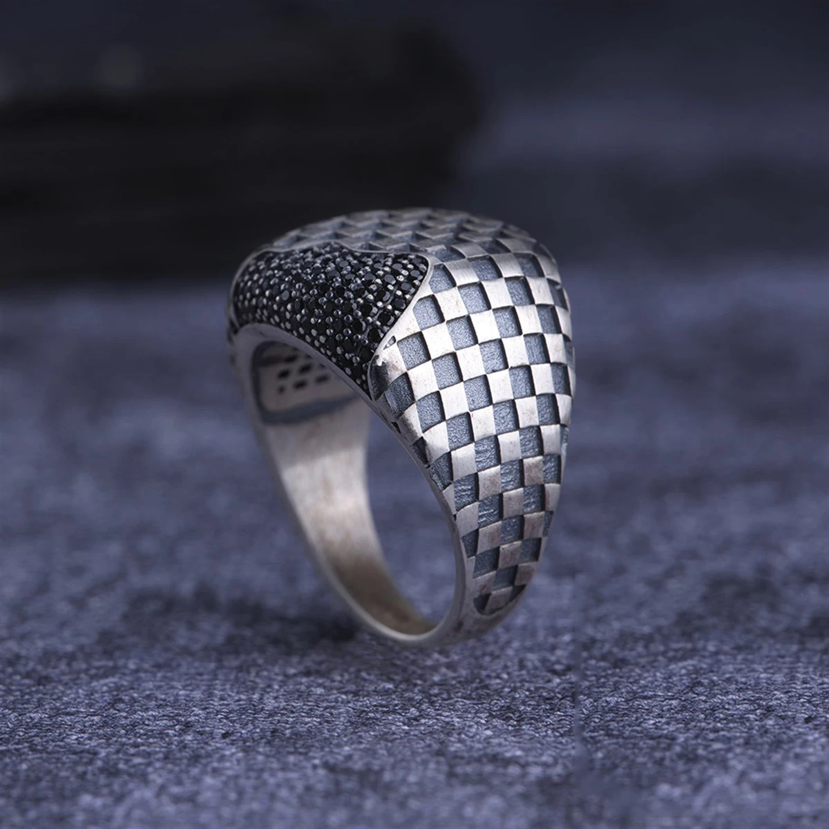 Dark Zircon 925 Sterling Silver Special Craft Engraved Traditional Handmade Turkish Signet Ring Jewelry Gift for Women Men
Dark Zircon 925 Sterling Silver Special Craft Engraved Traditional Handmade Turkish Signet Ring Jewelry Gift for Women Men