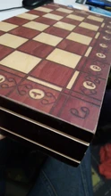 Juego de ajedrez de madera Super magnético, damas de Backgammon, juego de ajedrez antiguo 3 en 1, pieza de ajedrez de madera y tablero de ajedrez