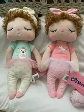 Metoo-conejo de peluche de felpa para niñas, conejo, ciervo, ballet, chica sirena, regalo de cumpleaños y Navidad