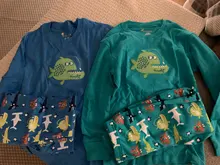 Conjunto de pijamas para niños y niñas, ropa de casa con dibujos animados, motocicleta, de manga larga, traje de dormir para bebé, regalos de día