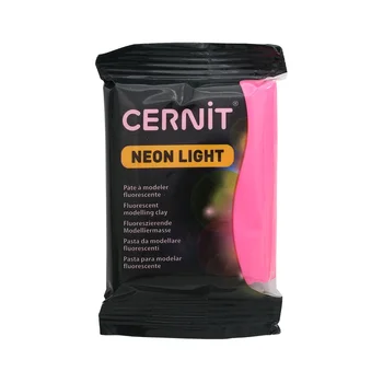 Ce0930056 plastic polymer baked 'cernit 'neon' neon 56 gr. (922 neon pink) 
Ce0930056 plastic polymer baked 'cernit 'neon' neon 56 gr. (922 neon pink)